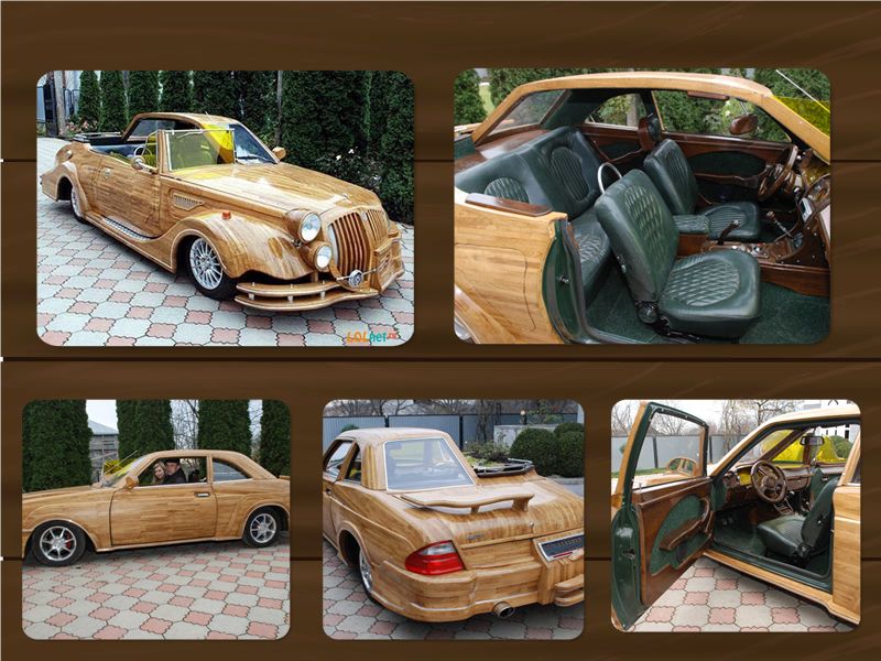 Справжнім шедевром можна вважати дерев'яний автомобіль