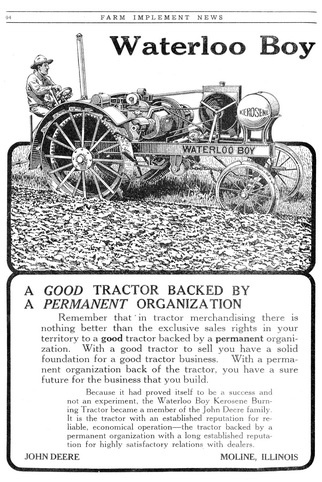 , який проводився з 1918 по 1924 роки, був першим трактором, розробленого і реалізованого на ринку компанією John Deere