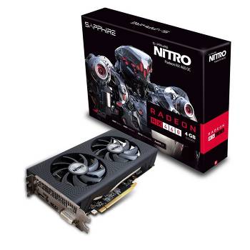 На третьому призовому місці знаходиться продукція відомої компанії AMD - недорога ігрова відеокарта Sapphire Nitro Radeon RX 460 4G