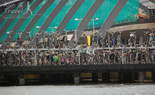 Движняк на велосипедному переході в Роттердамі